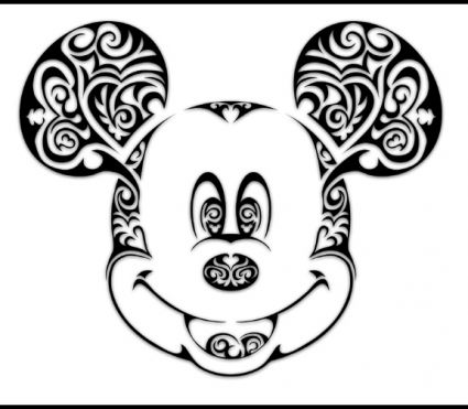 Micky Mouse Free Face Tattoo