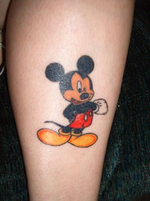 Mickey Mouse Tattoo On Hand