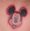 micky mouse face tattoo