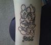 micky and mini mouse tattoo
