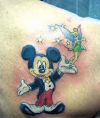 micky mouse with fairy tattoo