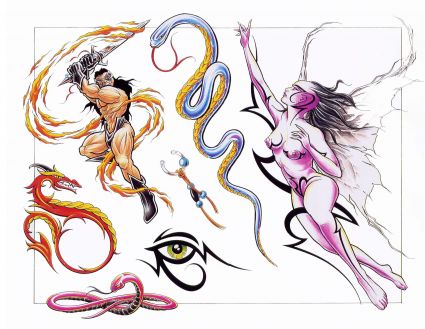Snakes Tattoos Design