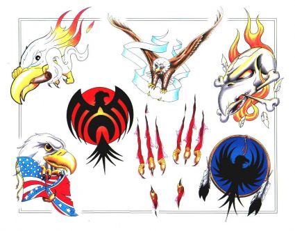 Eagle Cartoon Tattoos