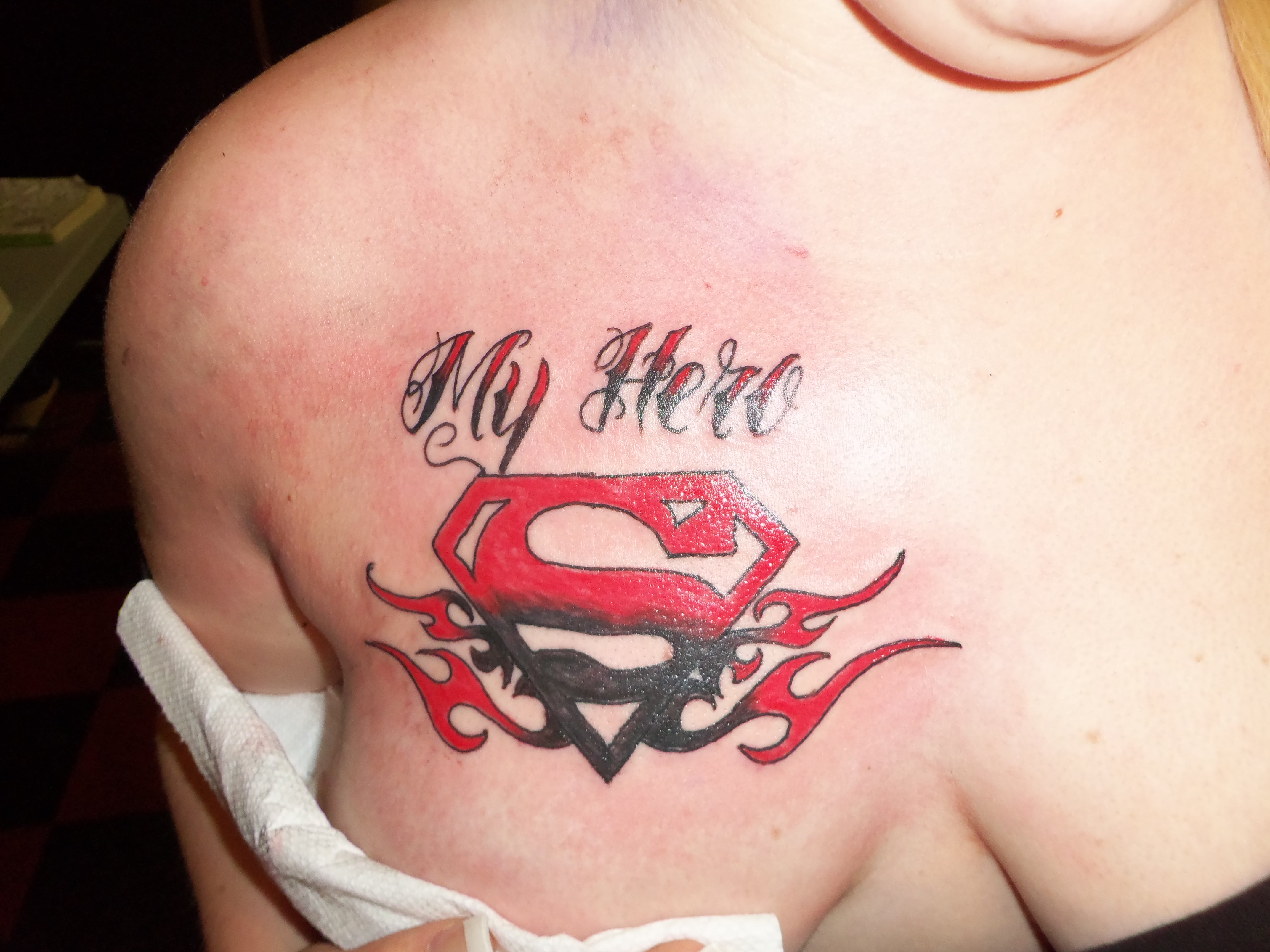 How To Make Tattoo Superman On Hand With Pen - YouTube