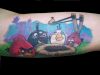 Angry Birds Cartoon Tattoo