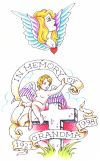 cartoon angel tattoo