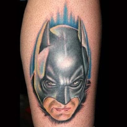 Batman Face Tattoo