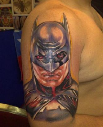 Batman Right Arm Tattoo