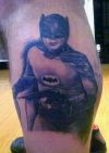 batman leg tattoo