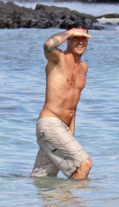 Brian Austin Green Chest And Forearm Tattoo Brian Austin Green Chest And Forearm Tattoo