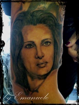 Portrait Tattoo On Arm