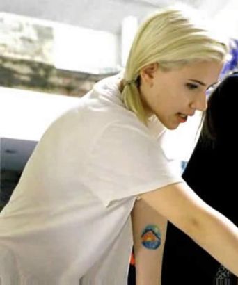 Scarlett Johansson Left Arm Tattoo Tattoo From Itattooz