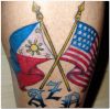 flag tattoo of american