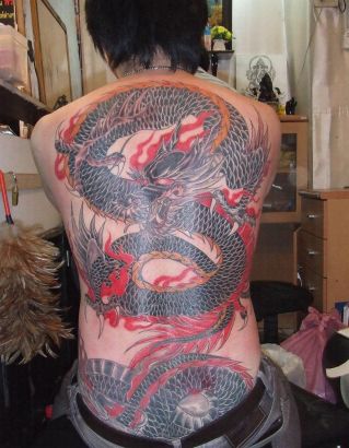 Asian Dragon Tattoo