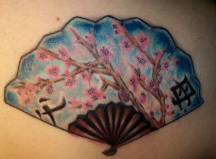 Asian Fan Tattoo