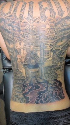 Asian Back Tattoo Design