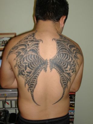 Asian Dragon Wings Tats