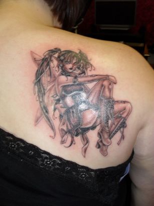 Fairy Tattoo On Back