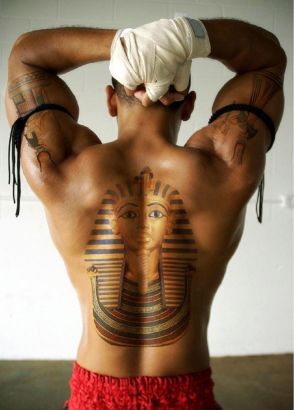 Egyptian Religious Back Tats