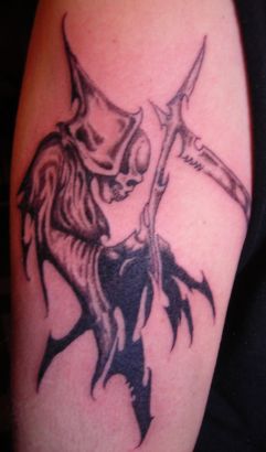 Egyptian Grim Reaper Tat