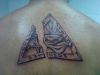 egyptian horus eye back tats