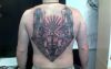 egyptian cultures back tattoo