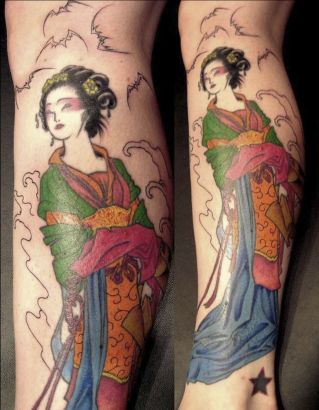 Japanese Girls Tattoos Design