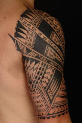 Polynesian Right Arm Tattoo