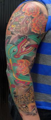 Mexican Full Sleeve Tattoo