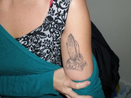 Mexican Praying Hand Tattoo