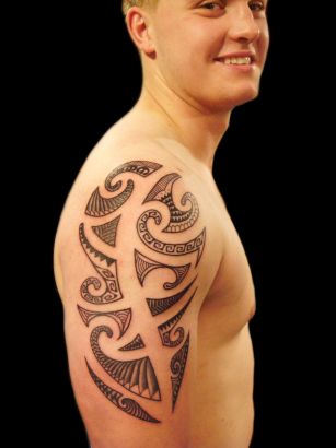 Polynesian Right Arm Tattoo