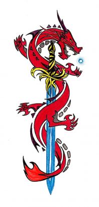 Dragon And Sword Pic Tattoo Free