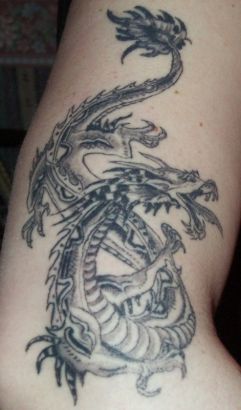 Dragon Pic Arm Tattoo