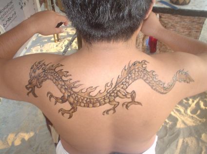 Dragon Pic Back Tattoos