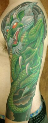 Dragon Pic Tattoo On Sleeve