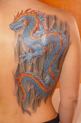 Dragon Pics Tattoo On Back