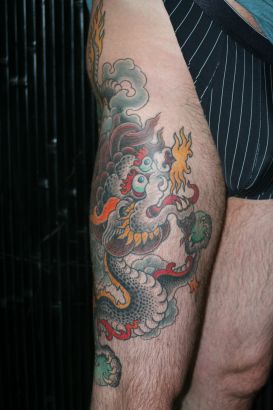 Dragon Tattoos On Thigh