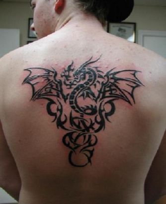 Dragon Tribal Pic Of Tattoo On Back