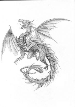 Flying Dragon Pic Free Tattoo