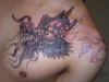 dragon pic tattoo on chest