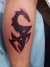 dragon tribal pic tattoo on arm
