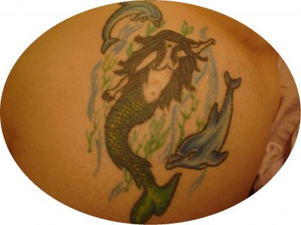 Dolphin And Mermaid Tats  