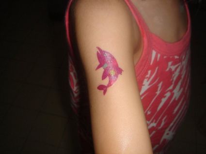 Pink Dolphin Tats Design