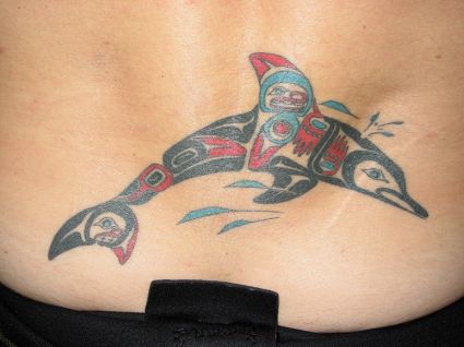 Dolphin Tats Lower Back