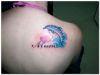 dolphin love back tattoo