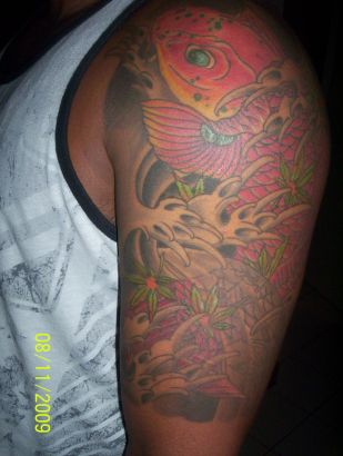 Koi Fish Arm Tat Of Men