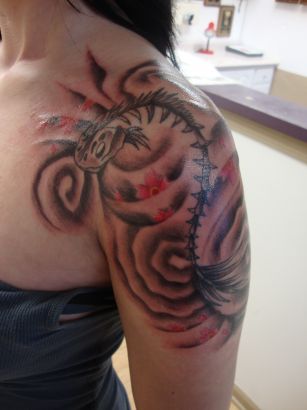 Koi Tattoo Fish For Girl