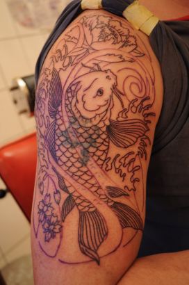 Koi Arm Tats Of Man