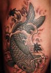 black koi fish tat