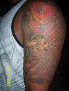 koi fish arm tat of men